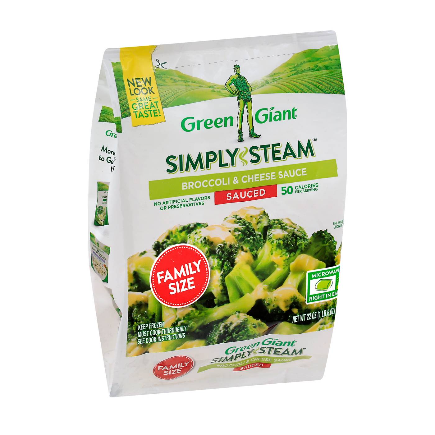 Green Giant Simply Steam Broccoli & Cheese Sauce Family Size; image 3 of 3
