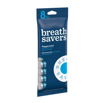 Breath Savers Peppermint Sugar Free Breath Mints, 8 pk, 0.75 oz