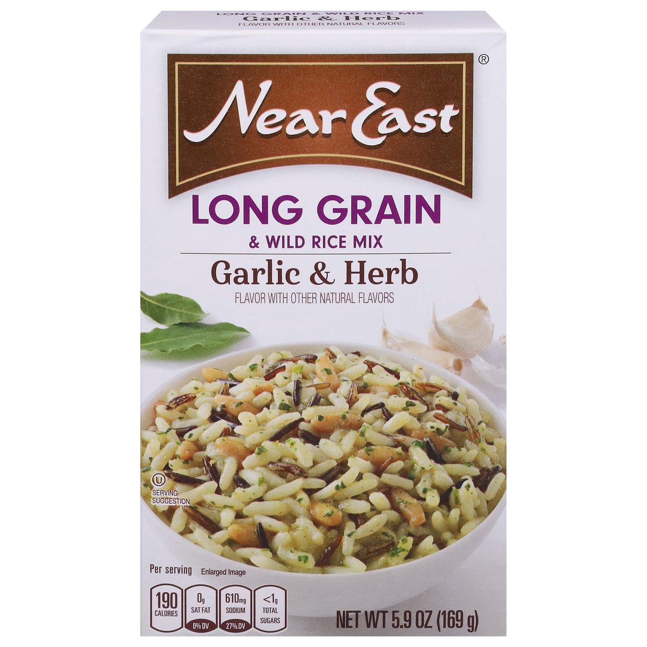 Near East Garlic & Herb Long Grain & Wild Rice Mix Shop Rice & grains