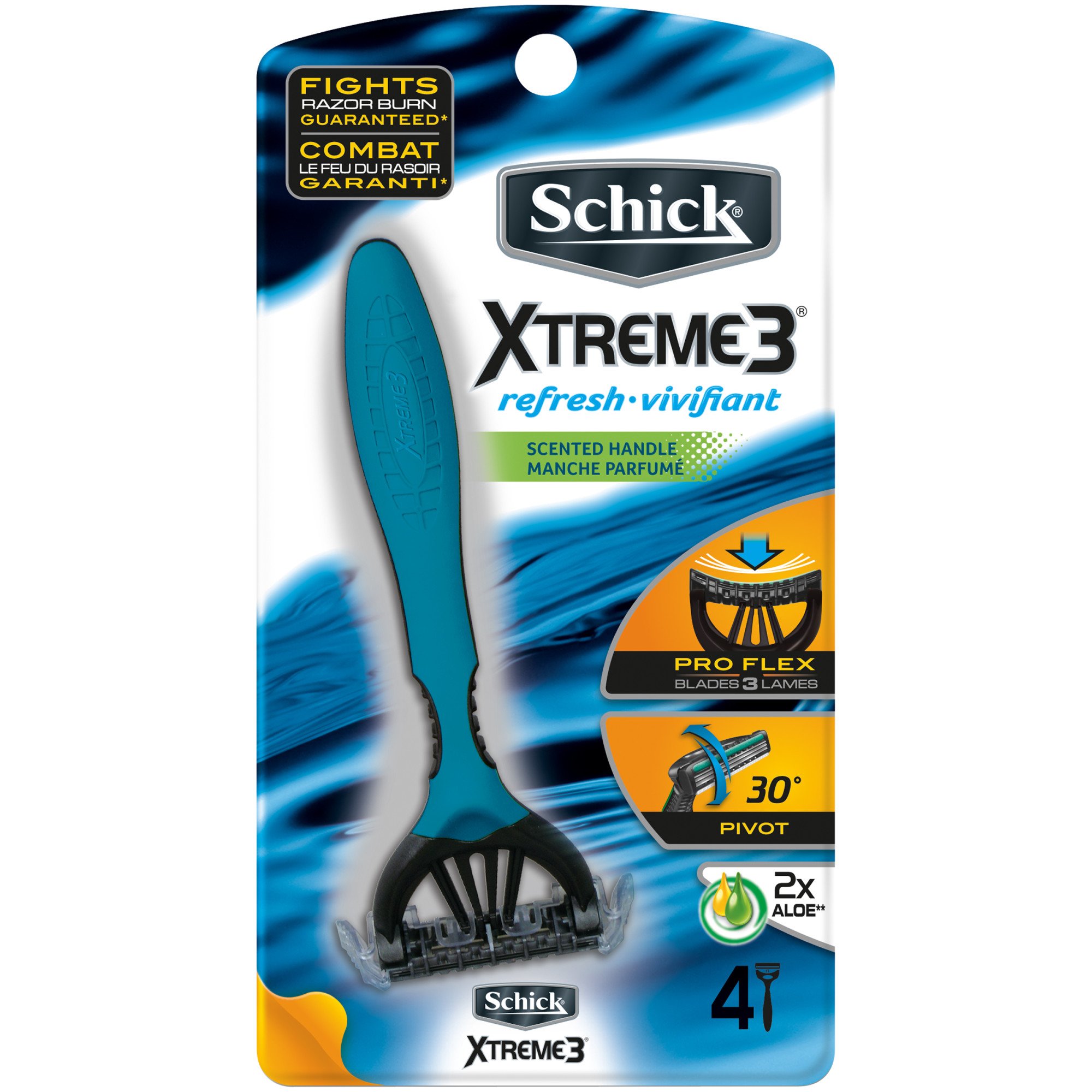 Schick Xtreme3 Men's Refresh Scented Disposable Razors - Shop Razors ...
