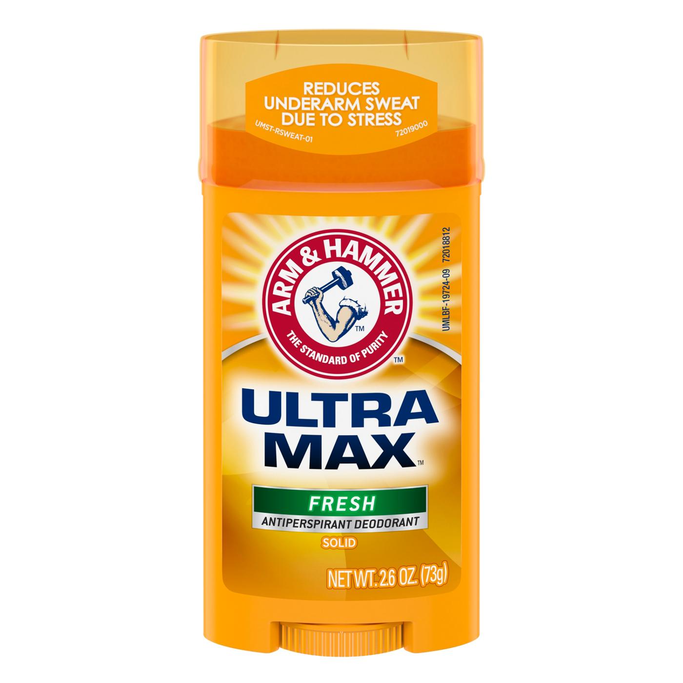 Arm & Hammer Fresh Ultra Max Deodorant Solid Wide Stick; image 1 of 4