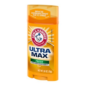 Arm & Hammer Fresh Ultra Max Deodorant Solid Wide Stick, 2.6 oz