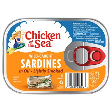 Chicken of the Sea Lightly Smoked Sardines In Oil, 3.75 oz