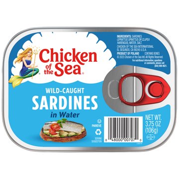 Chicken of the Sea Sardines In Water, 3.75 oz