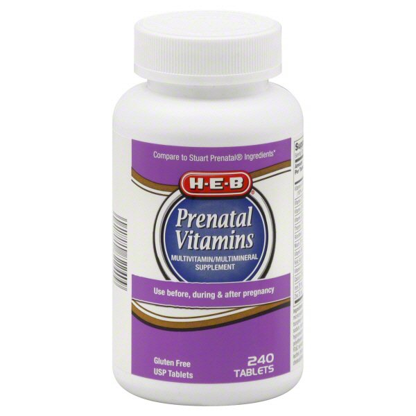 HEB Prenatal Vitamins Tablets Shop Vitamins & Supplements at HEB