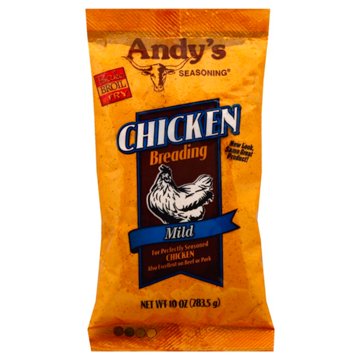 Andy's Seasoning Mild Chicken Breading, 10 oz
