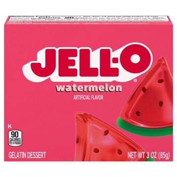 Jell-O Watermelon Gelatin Dessert Mix, 3 oz