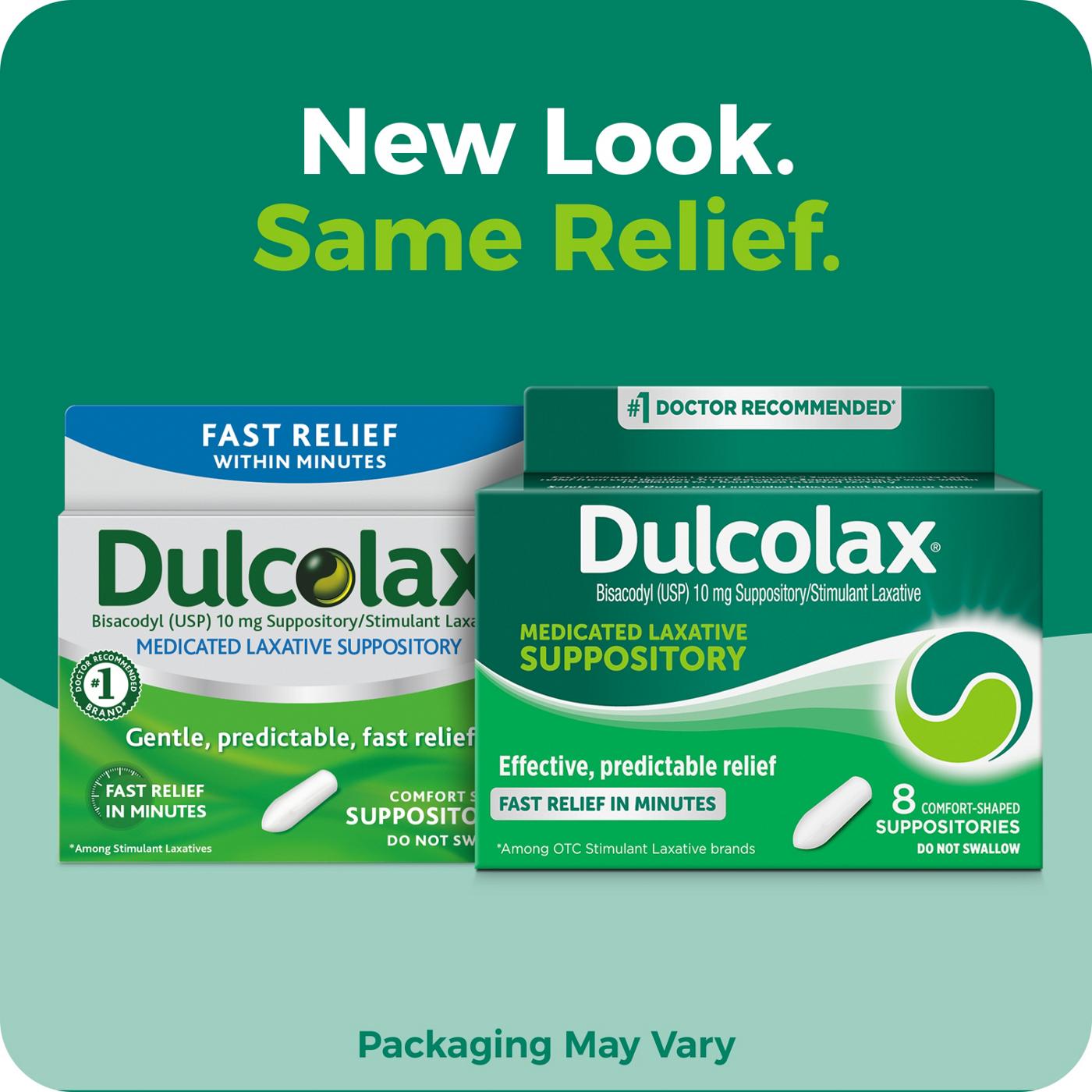 Dulcolax Medicated Stimulant Laxative Suppositories; image 9 of 11