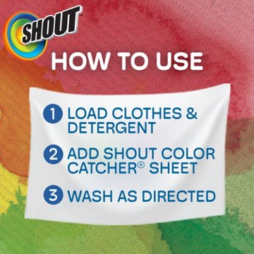 Shout Color Catcher Dye-Trapping Sheets, 24 ct