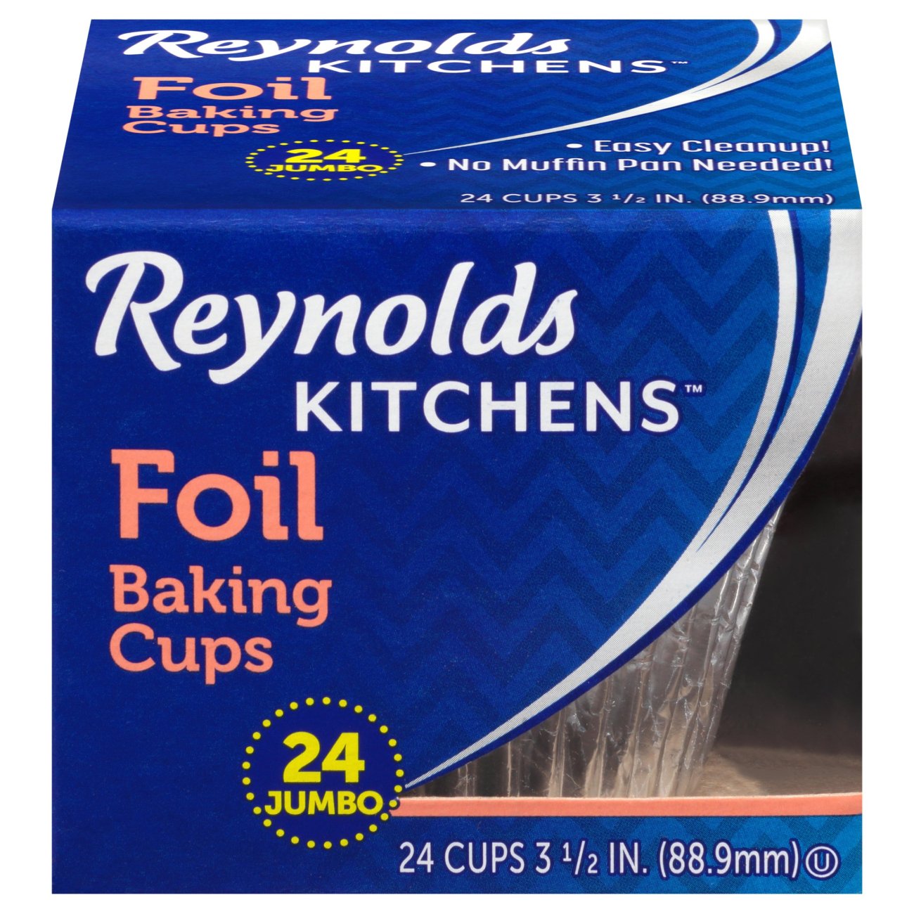 Reynolds Kitchens Jumbo 3.5 in Foil Baking Cups - Shop Baking Paper &  Liners at H-E-B