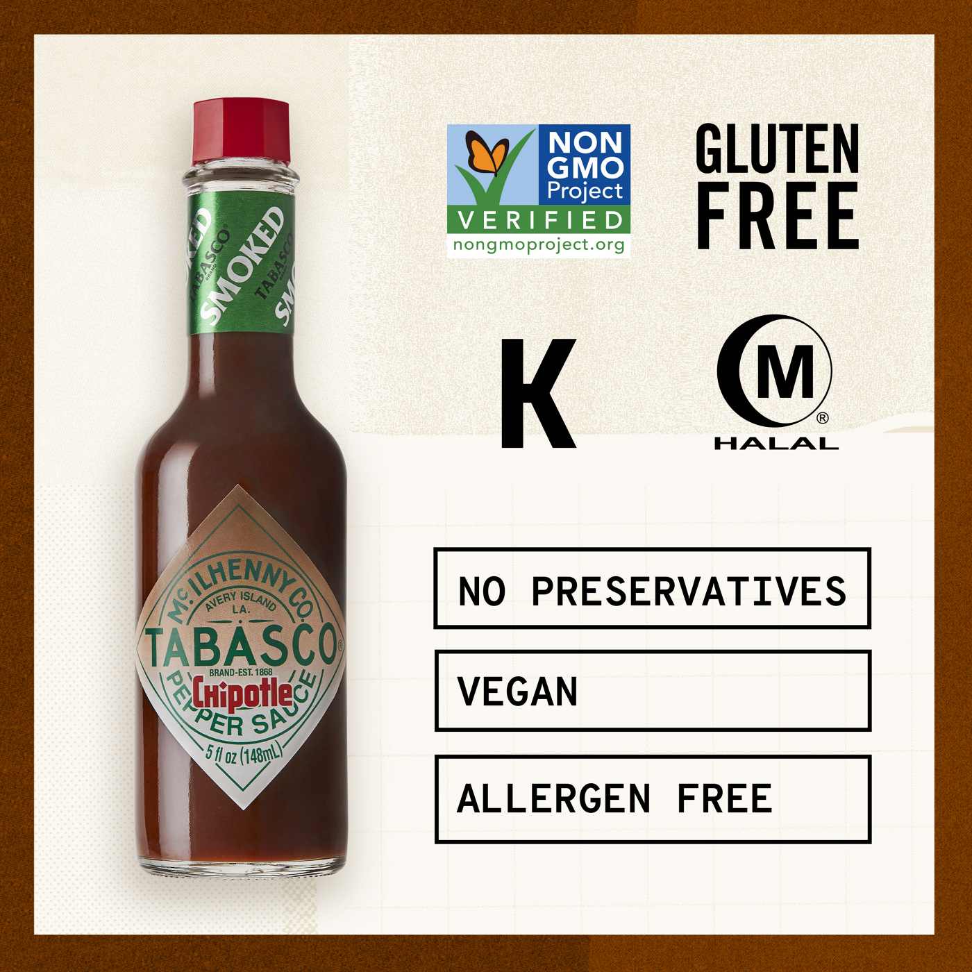 Tabasco Chipotle Pepper Sauce; image 2 of 8