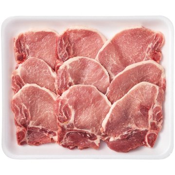 H-E-B Bone-in Center Pork Chops, Thin Cut - Value Pack, Avg. 2.6 lbs