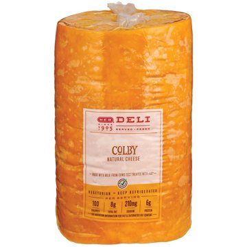 H-E-B Deli Colby Cheese, Custom Sliced, lb