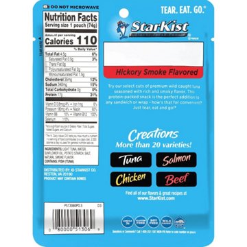 StarKist Tuna Creations Hickory Smoked Tuna Pouch, 2.6 oz