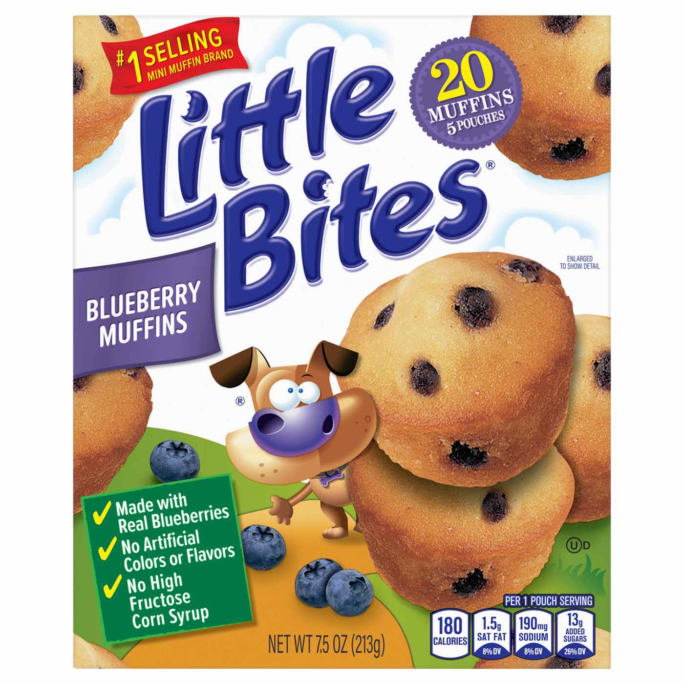 Entenmann's Little Bites Blueberry Mini Muffins Snack Packs; image 3 of 13