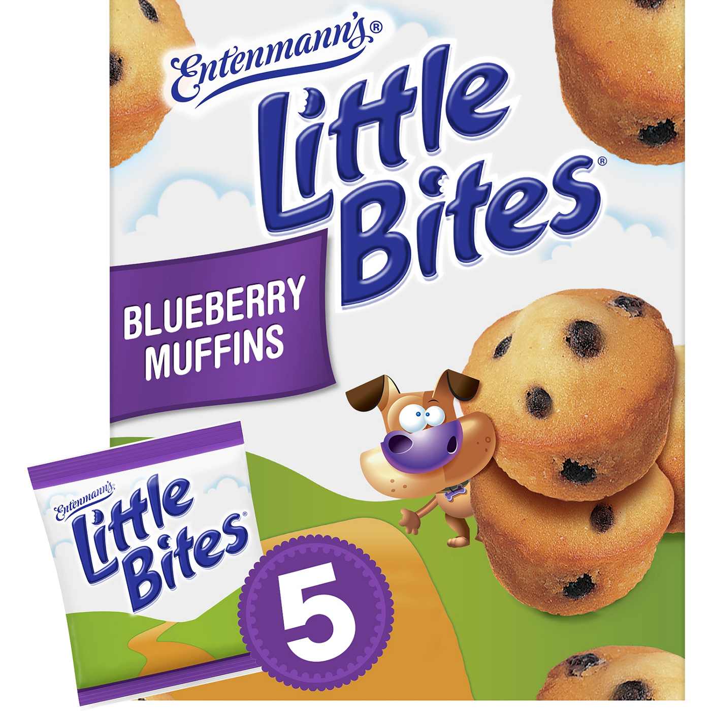 Entenmann's Little Bites Blueberry Mini Muffins Snack Packs; image 1 of 13