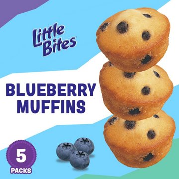 Entenmann's Little Bites Blueberry Mini Muffins Snack Packs, 5 ct