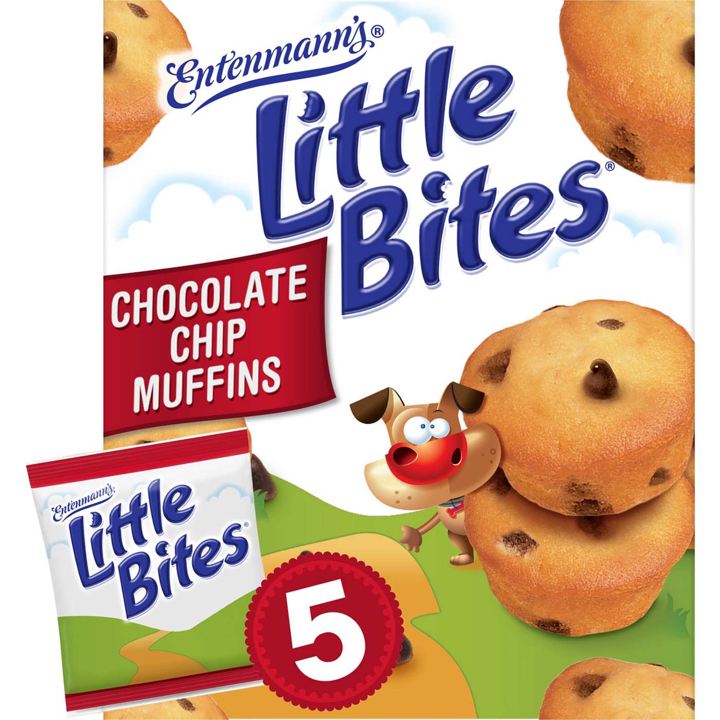 Entenmann's Little Bites Chocolatey Chip Mini Muffins Snack Packs; image 1 of 8