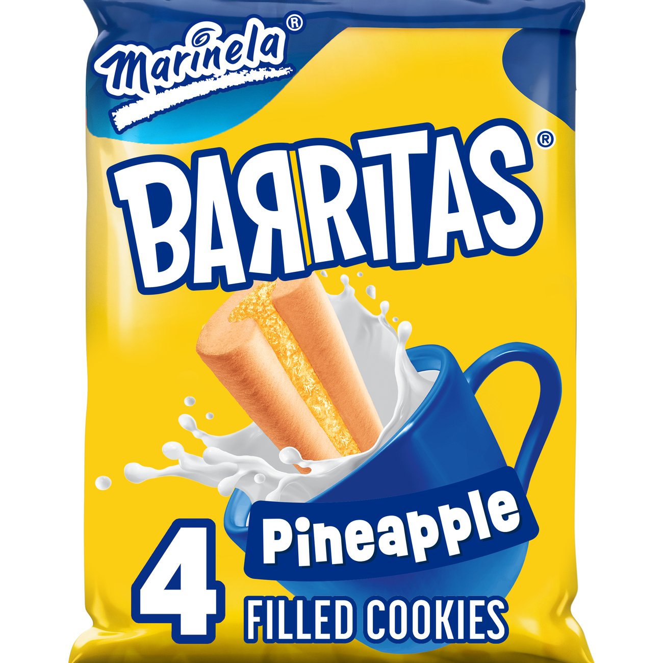 Marinela Barritas Pineapple Filled Fruit Bars Shop Cookies at HEB