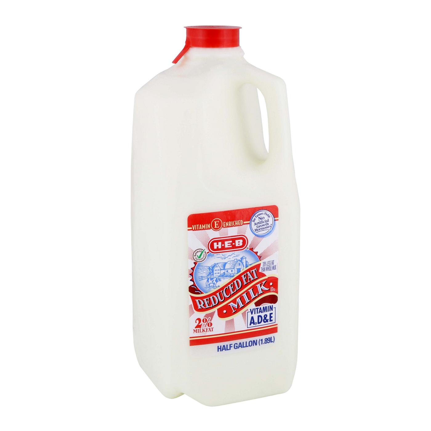 H-E-B 2% Reduced Fat Milk; image 1 of 2