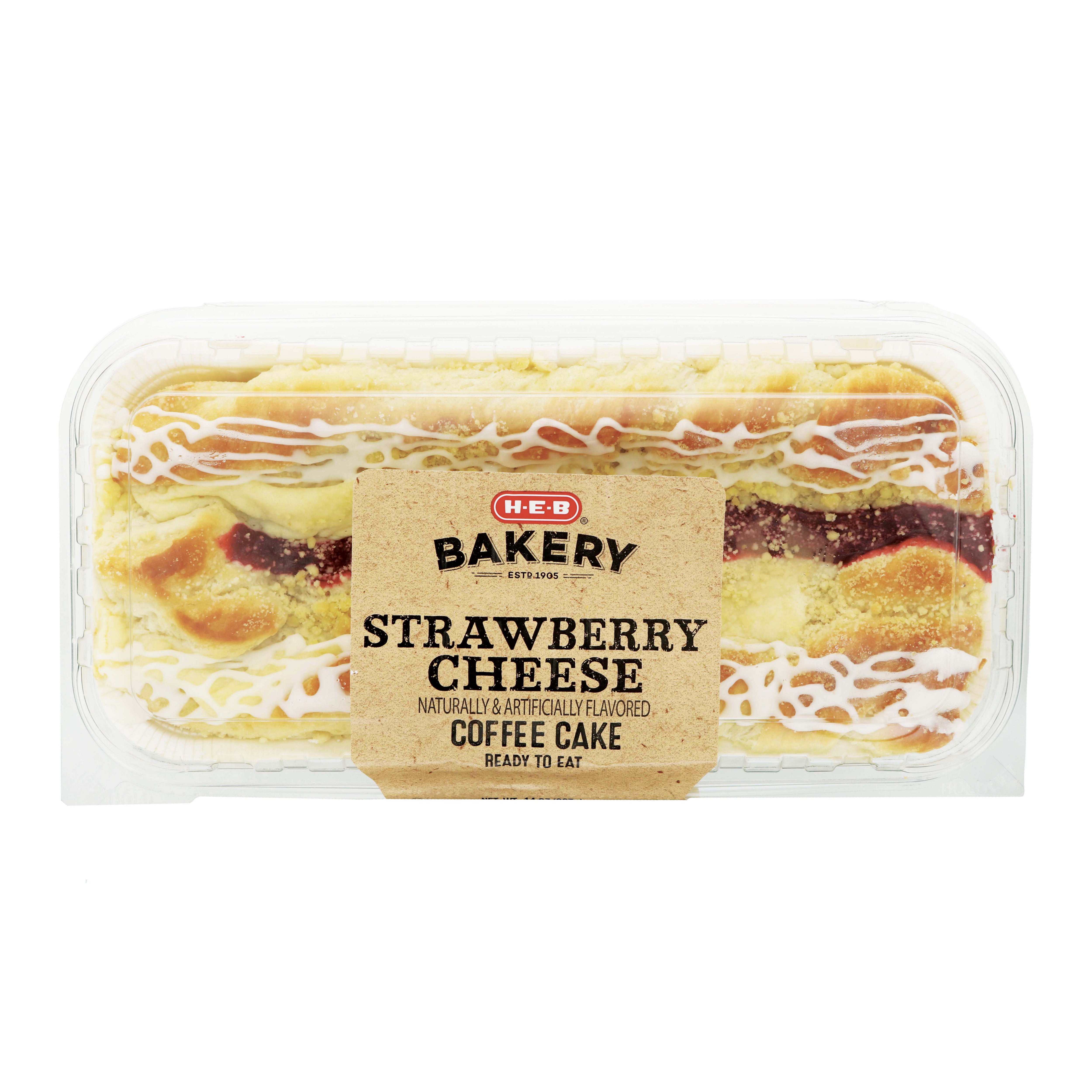 H-E-B Bakery Strawberry Cheese Coffee Cake - Shop Sweet Rolls & Scones at  H-E-B