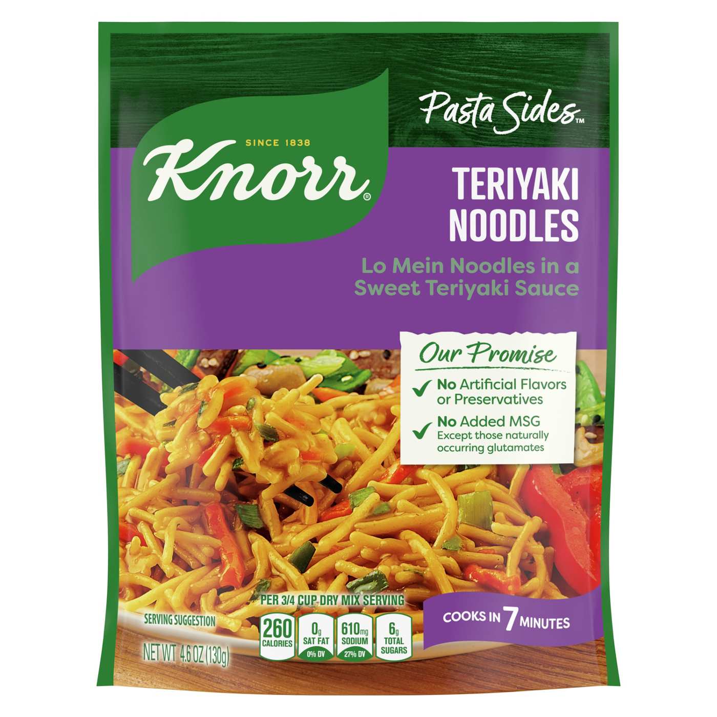 Knorr Teriyaki Lo Mein Noodles Asian Sides; image 1 of 7