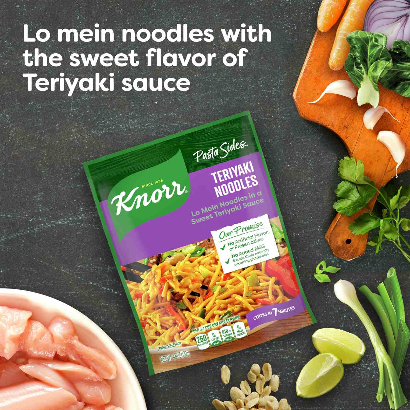 Knorr Teriyaki Lo Mein Noodles Asian Sides; image 4 of 7