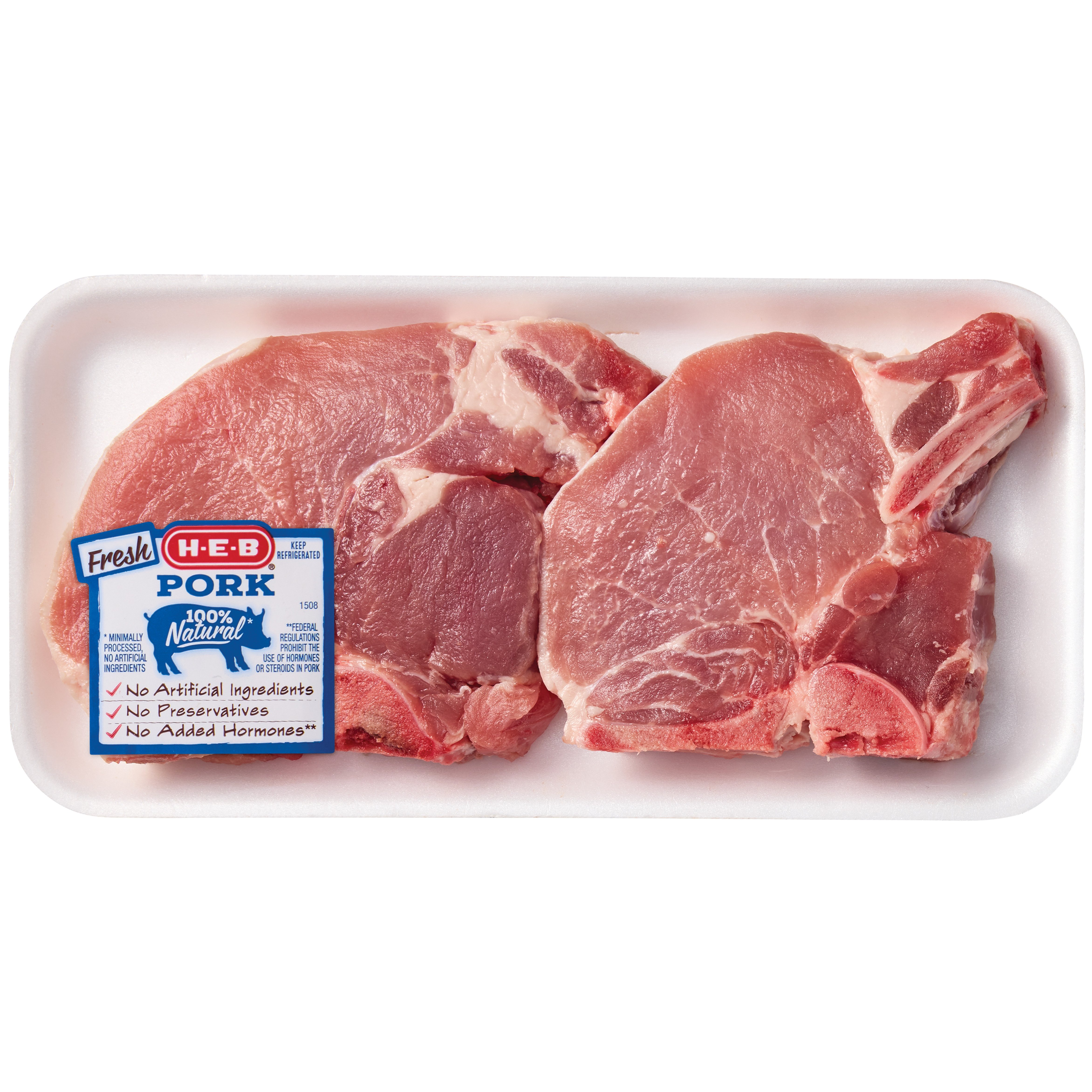 H-E-B Bone-in Center Loin Pork Chops, Thick Cut - Shop Pork at H-E-B