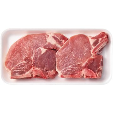H-E-B Bone-in Center Loin Pork Chops, Thick Cut, Avg. 1.34 lbs