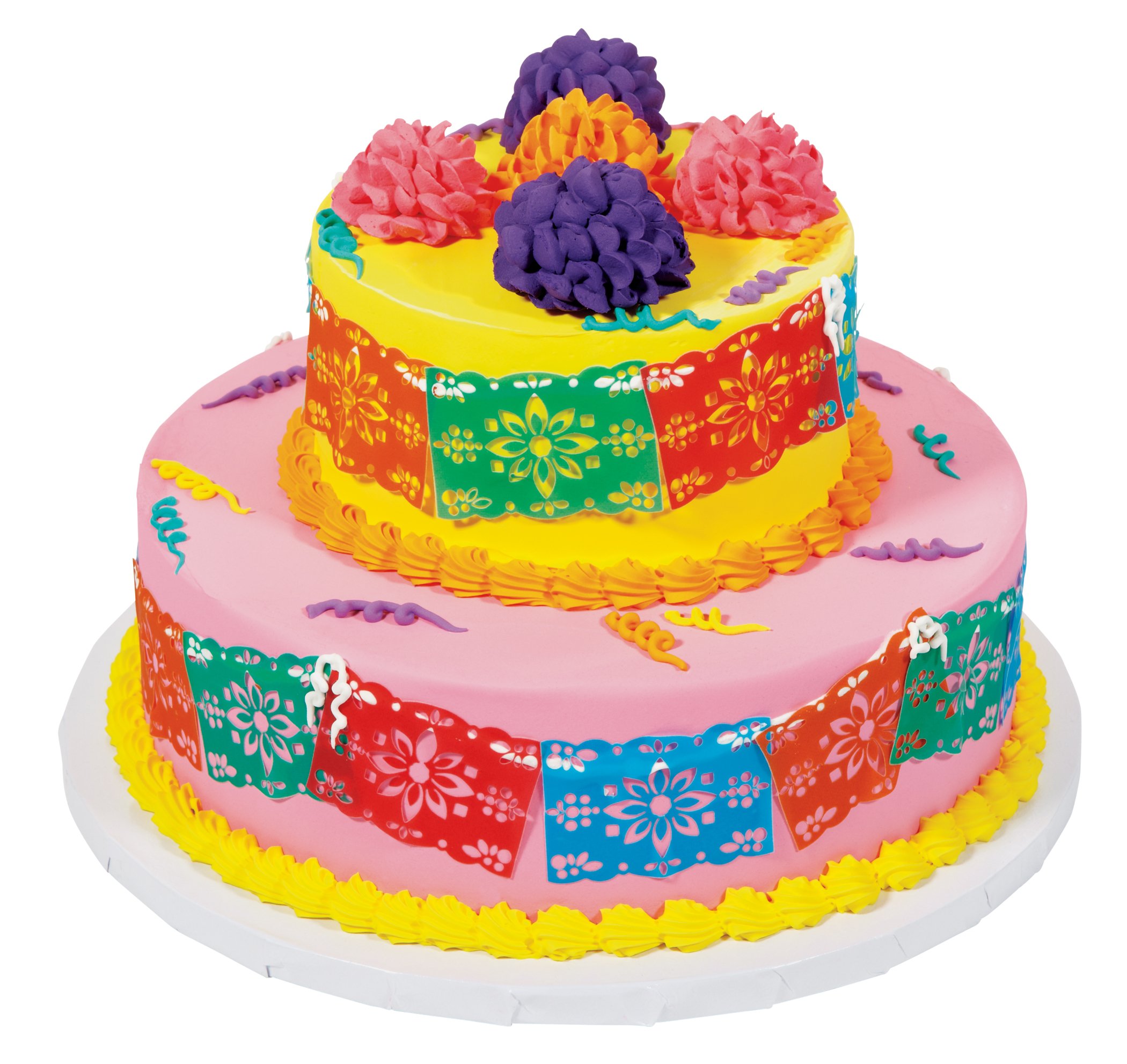 H-e-b Bakery Papel Picado 2 Tier Cake - Shop Standard Cakes At H-e-b