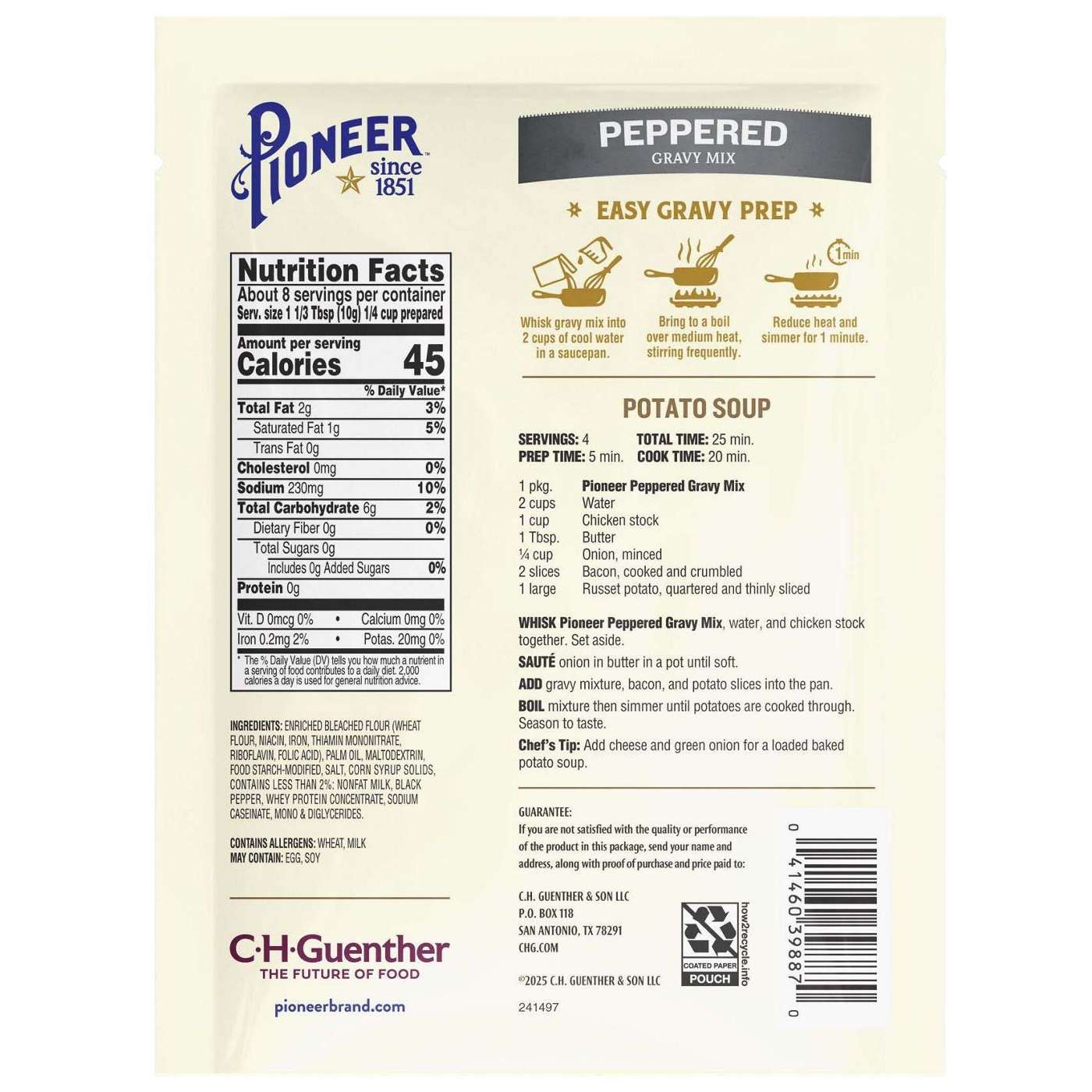 Pioneer Peppered Gravy Mix; image 3 of 3