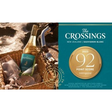 The Crossings Sauvignon Blanc New Zealand White Wine, 750 mL