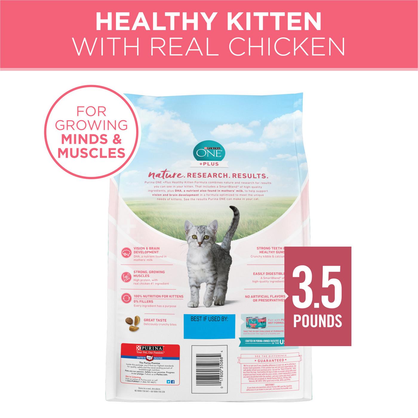 Purina ONE Purina ONE High Protein, Natural Dry Kitten Food, +Plus Healthy Kitten Formula; image 3 of 7