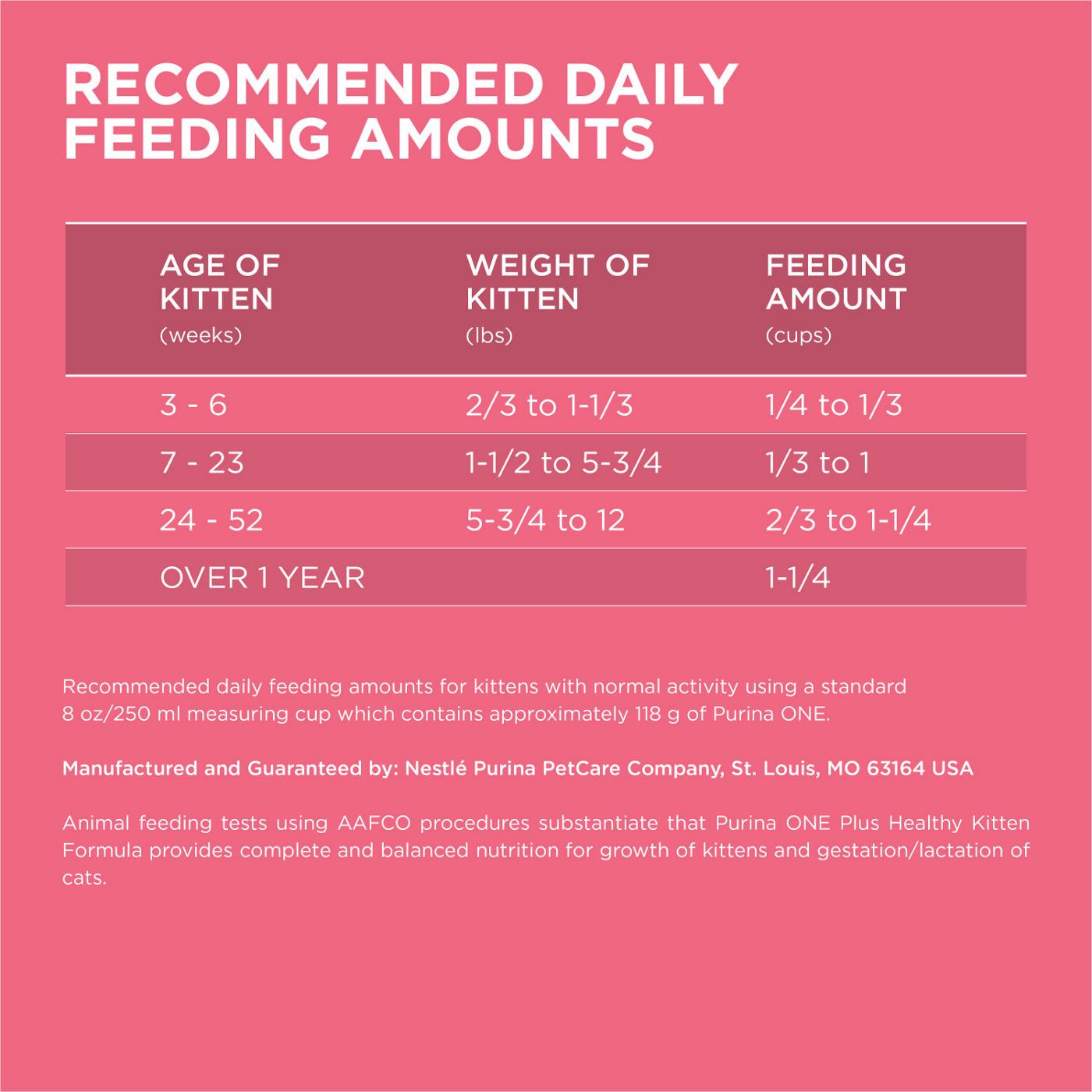 Purina ONE High Protein Natural Dry Kitten Food +Plus Healthy Kitten Formula; image 3 of 7