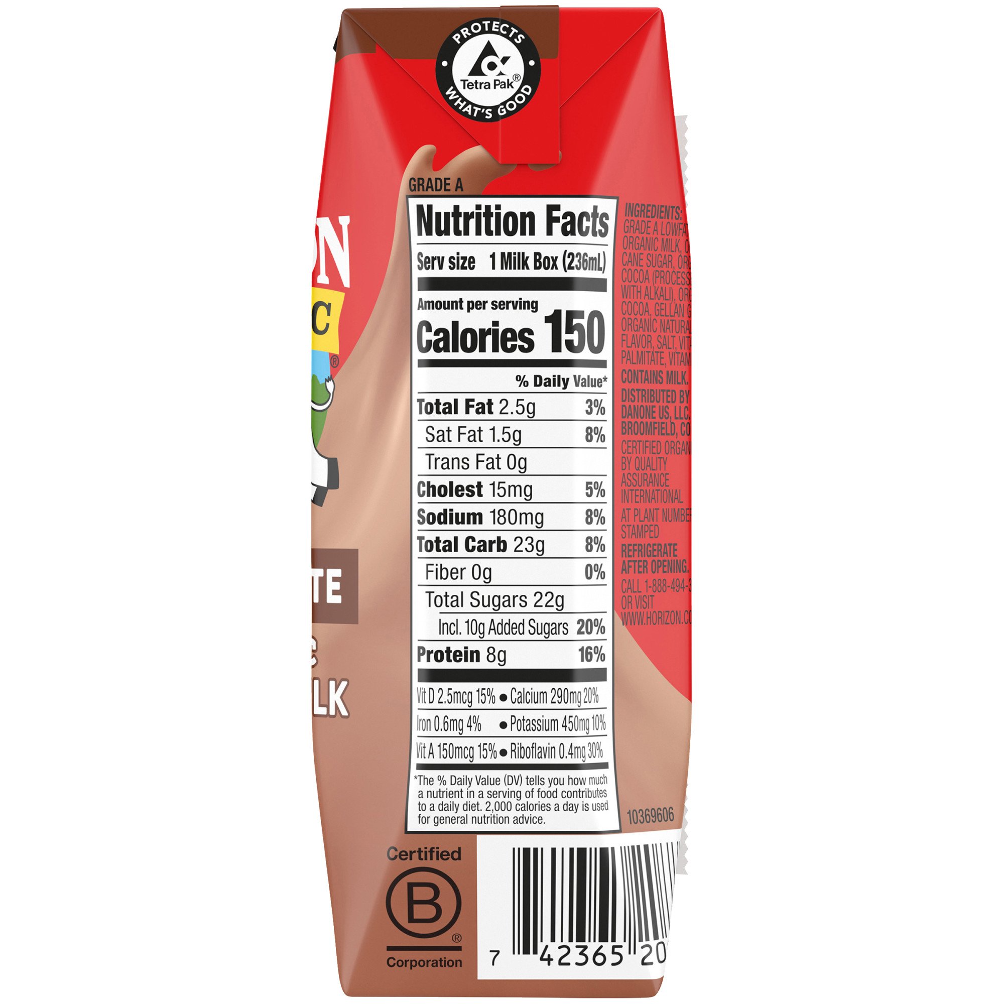 Horizon Organic 1% Lowfat Chocolate Milk - Shop Milk At H-E-B