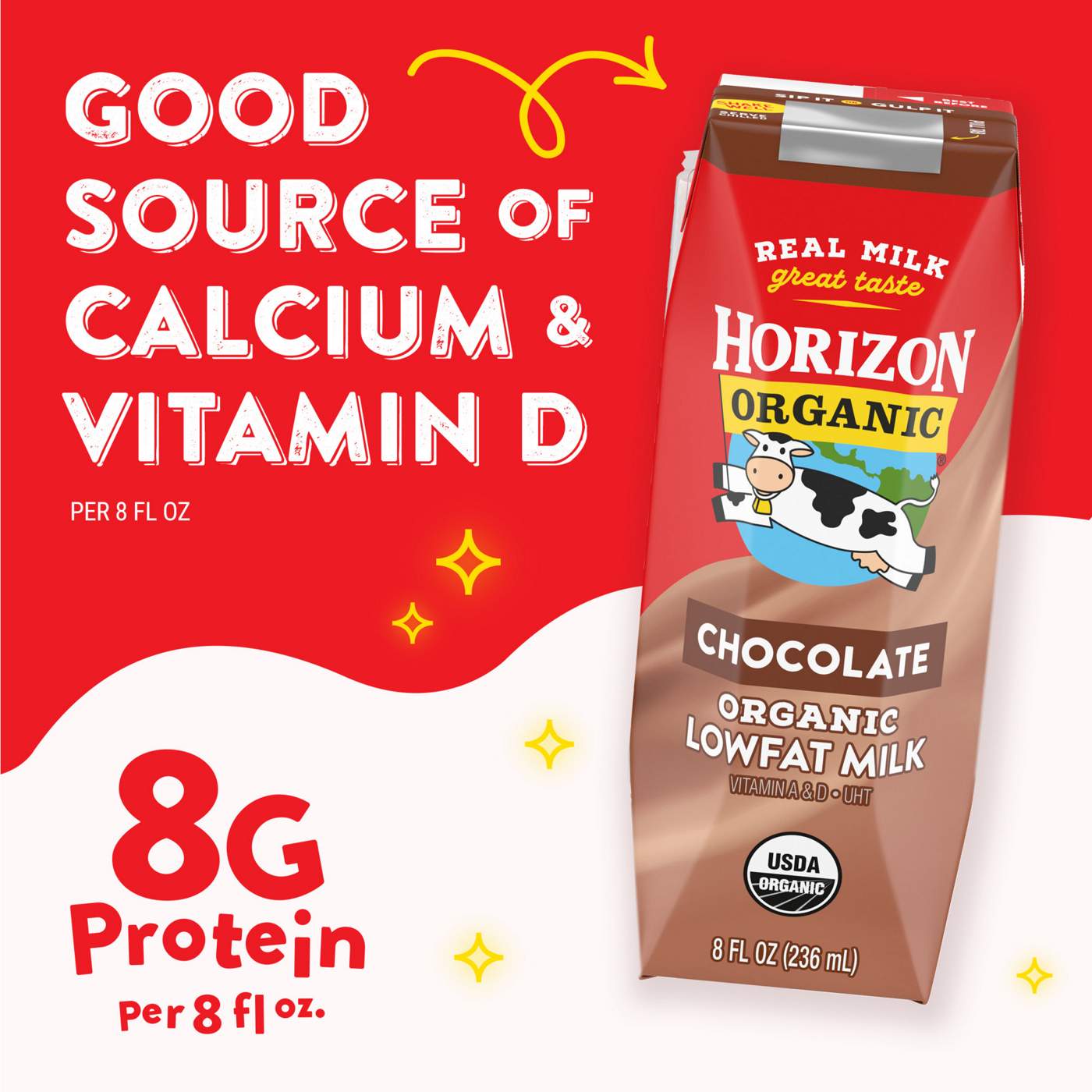 Horizon Organic 1% Lowfat Chocolate Milk; image 5 of 5
