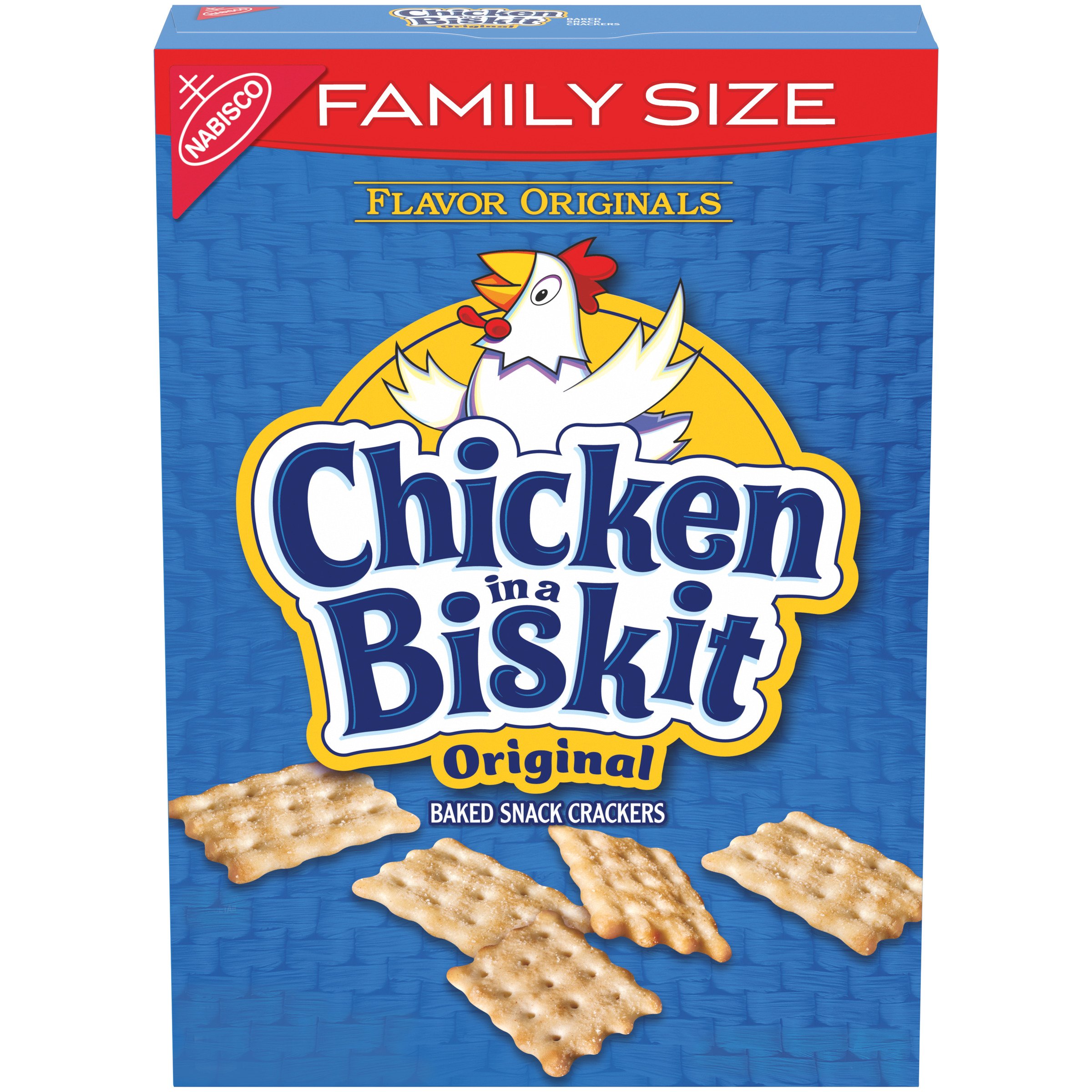 Nabisco Chicken in a Biskit Original Baked Snack Crackers Family Size