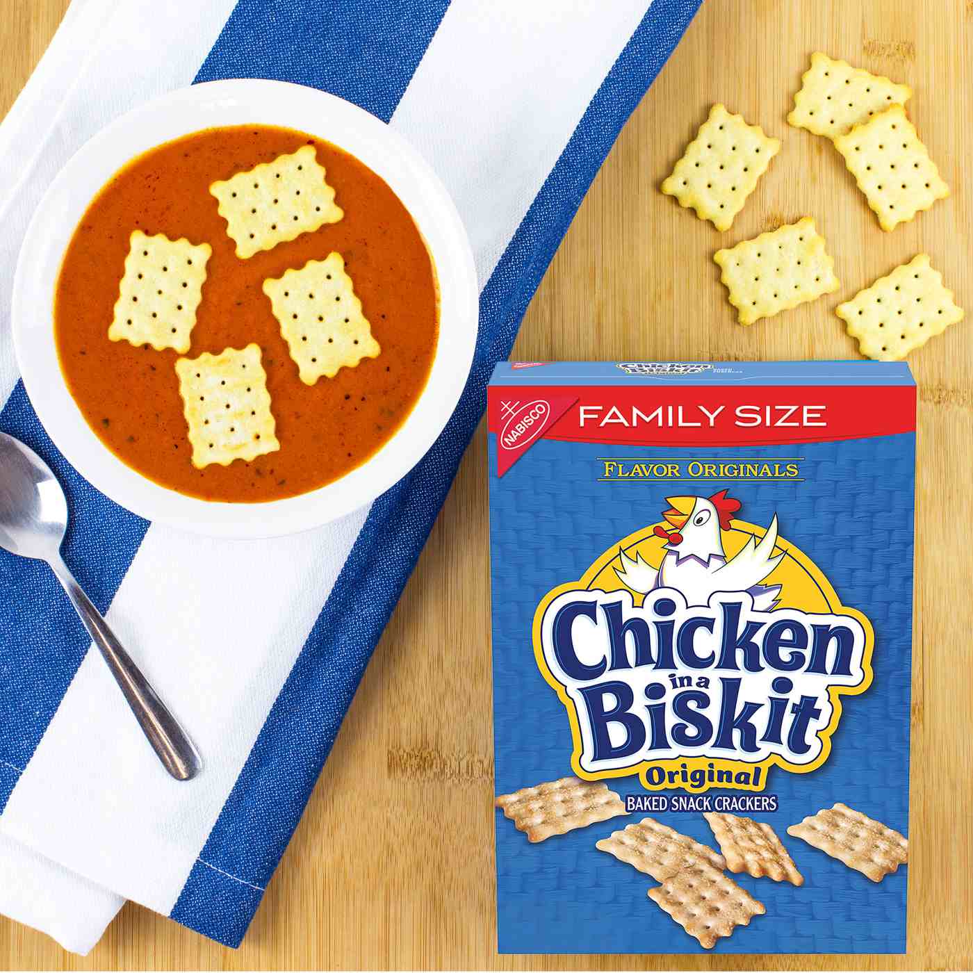 Chicken In A Biskit Original Baked Snack Crackers Family Size; image 4 of 10