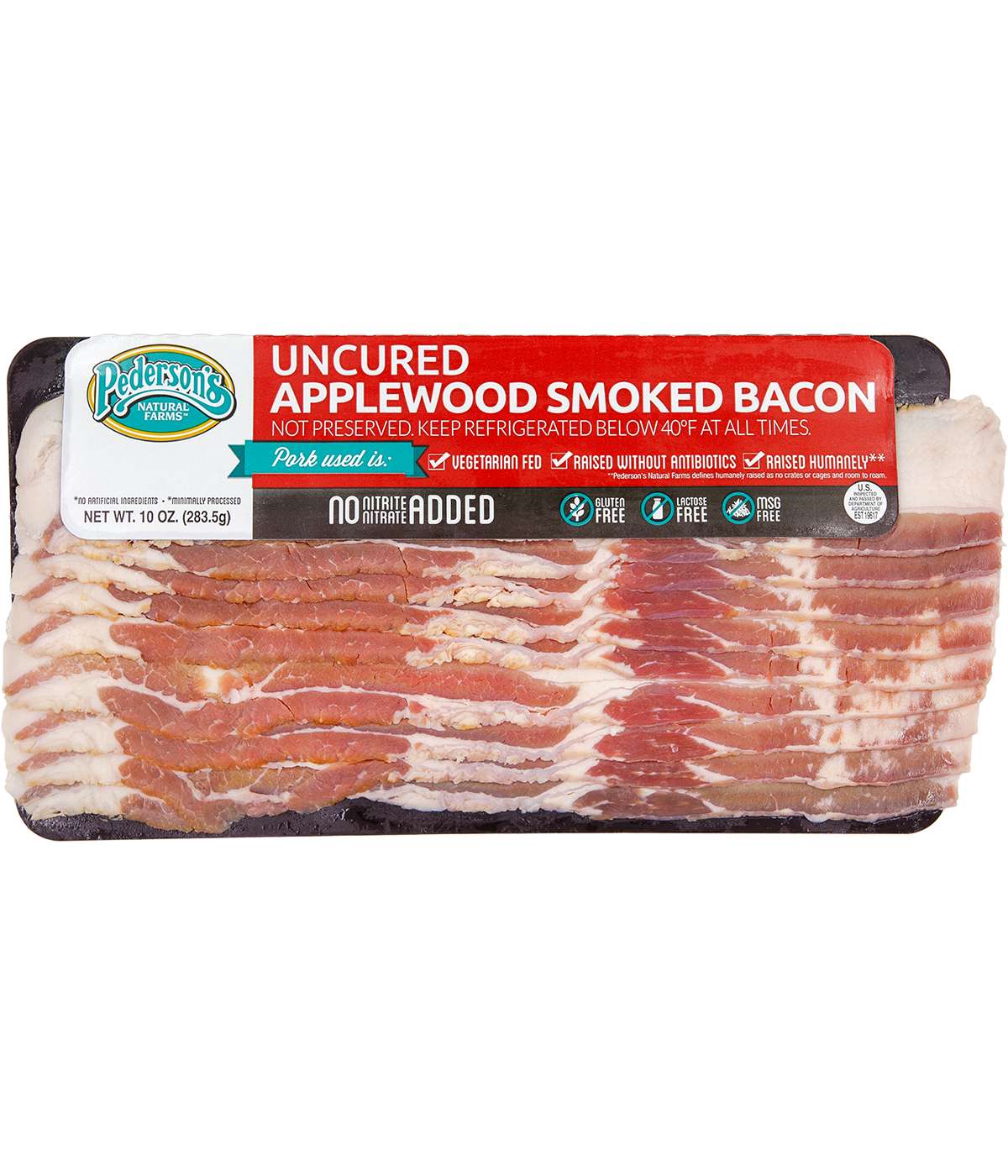 Pederson's Natural Farms Applewood Smoked Uncured Bacon ; image 1 of 2