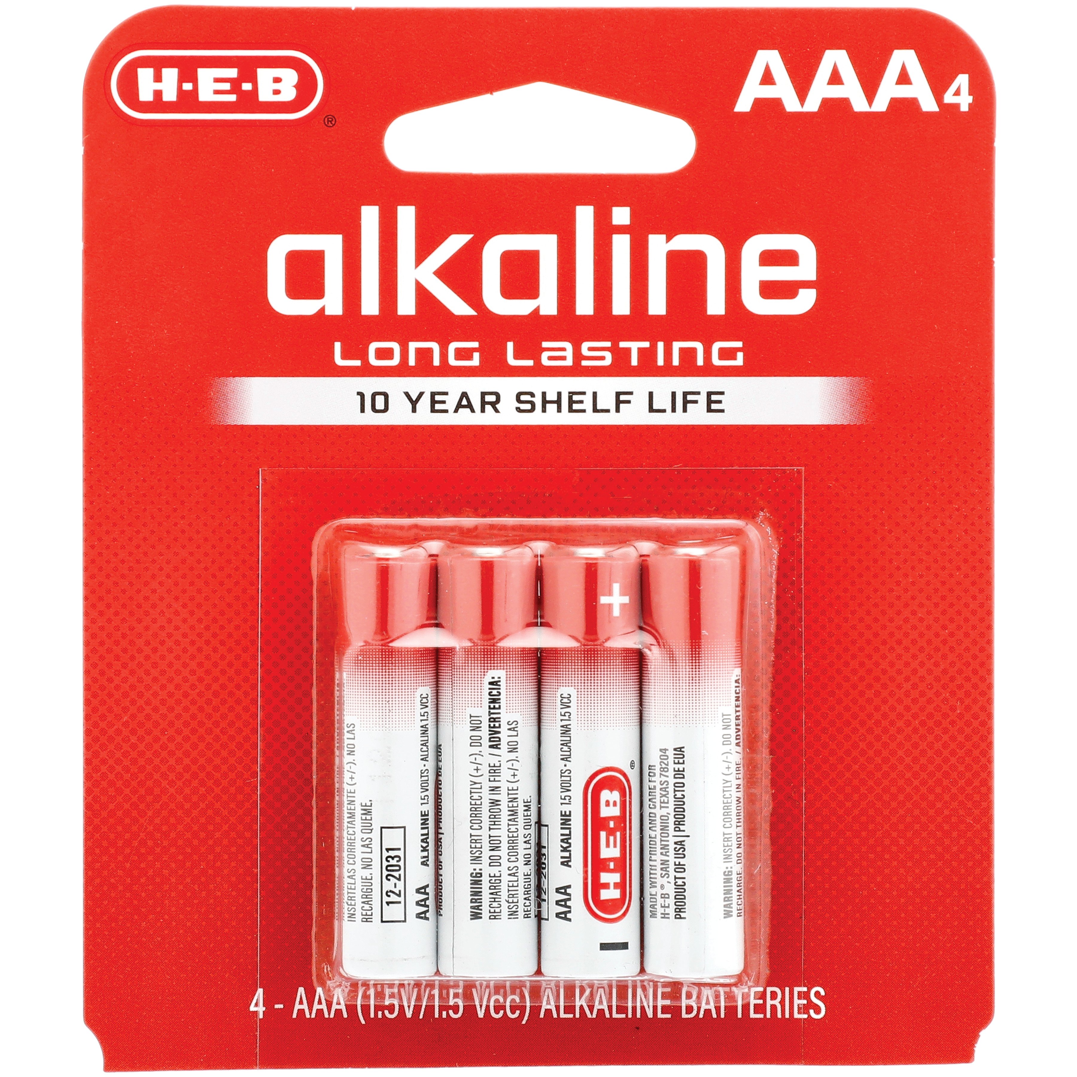 H-E-B Alkaline AAA Batteries