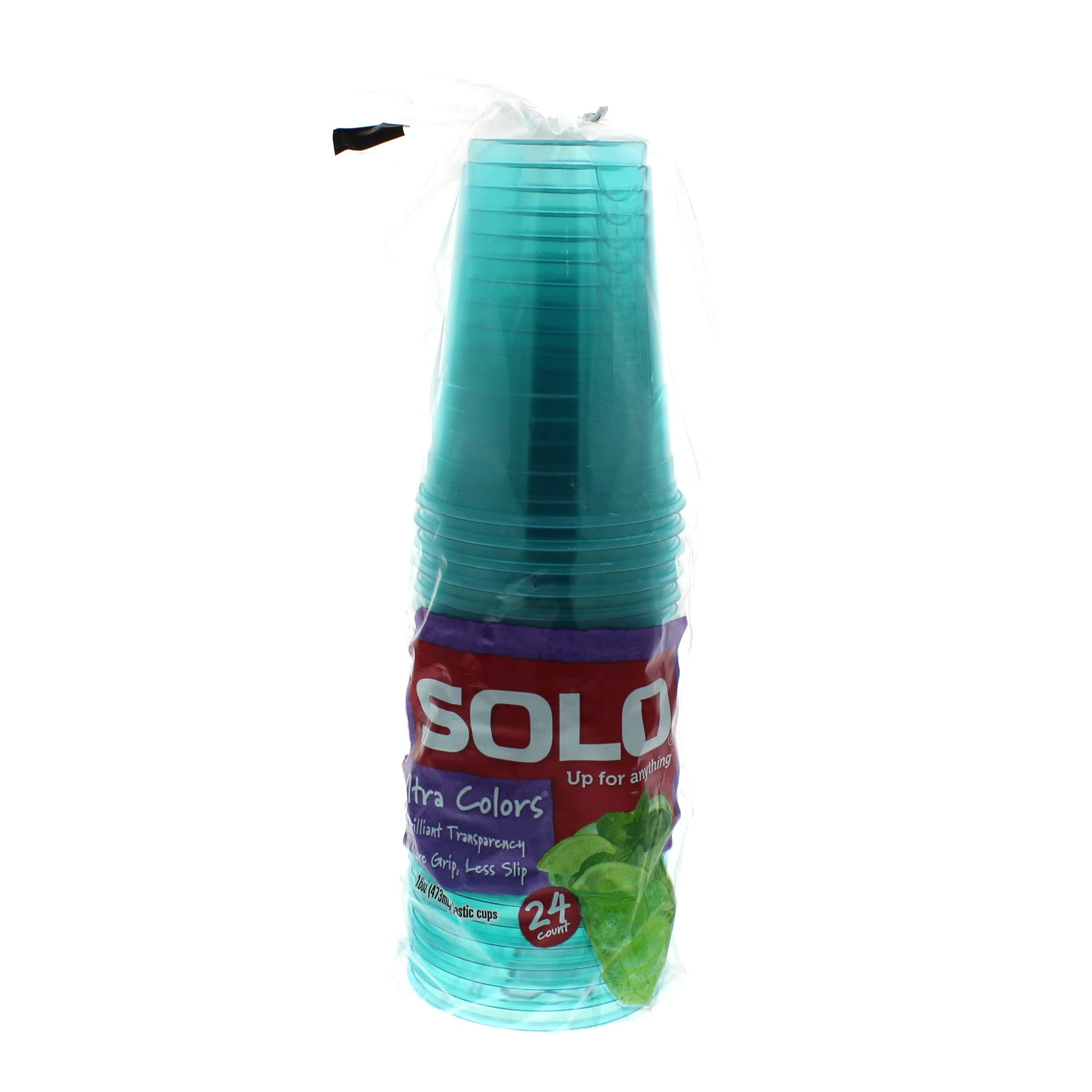 SOLO Cups Plastic Clear 18 Ounce Bag - 28 Count