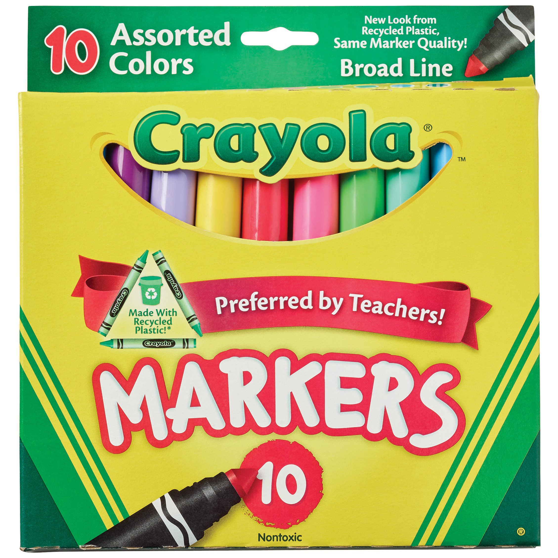 Crayola Broad Line Assorted Color Markers - Shop Markers at H-E-B