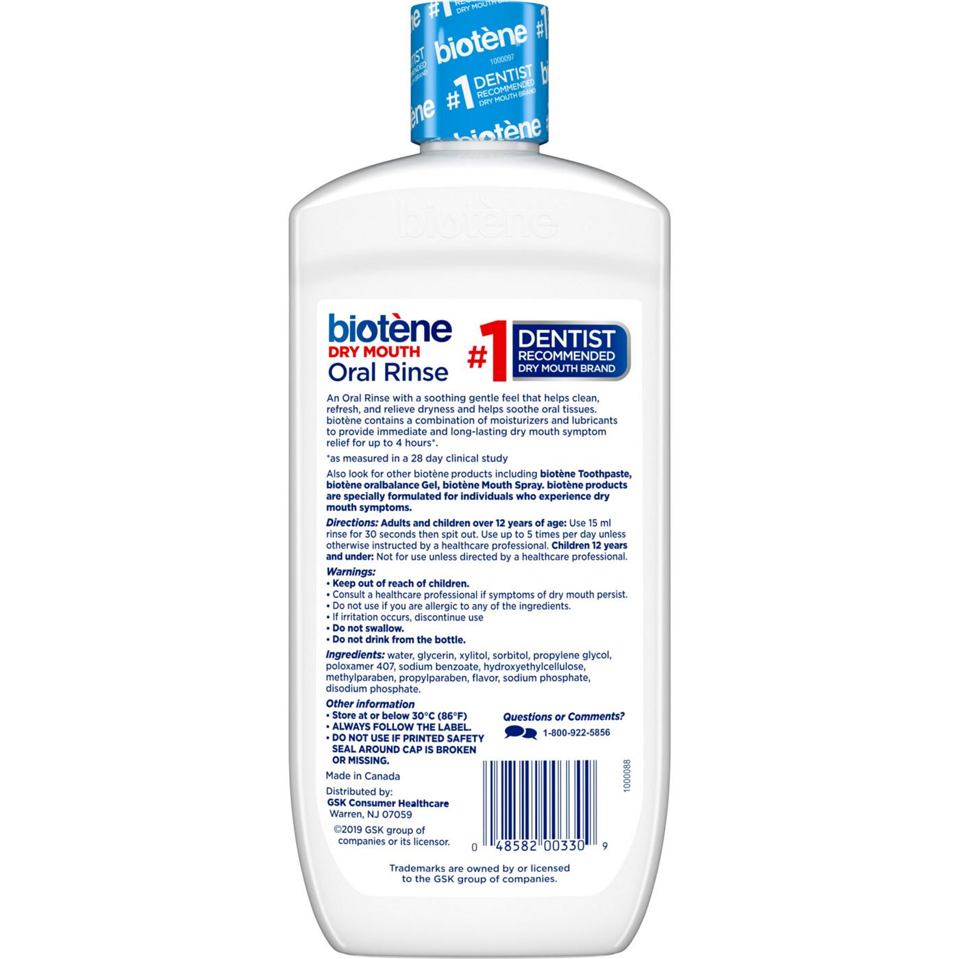 Biotene Oral Rinse for Dry Mouth - Fresh Mint; image 3 of 3