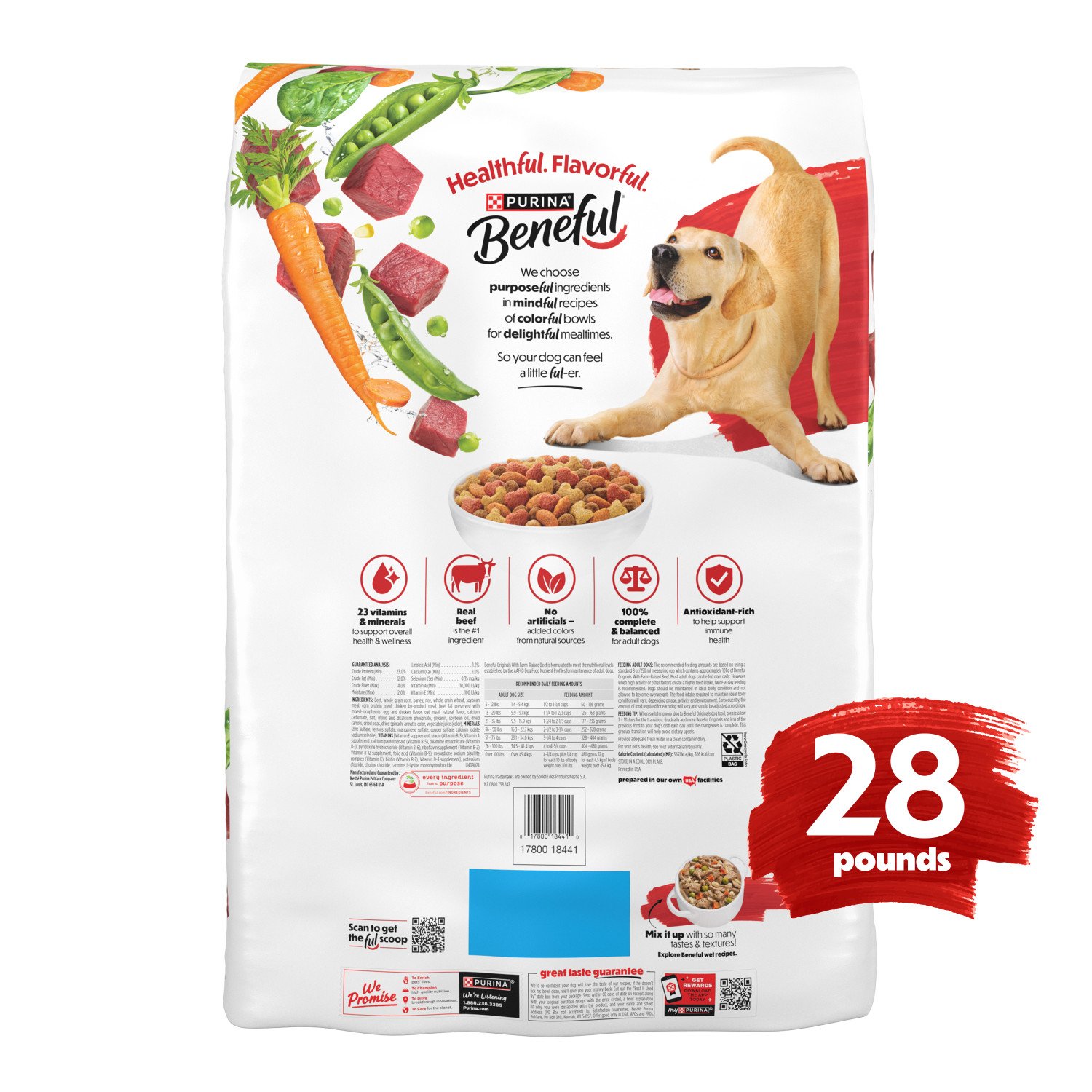 Beneful Purina Originals Natural Dog Food Dry Recipe - Farm-Raised Beef -  Shop Food at H-E-B