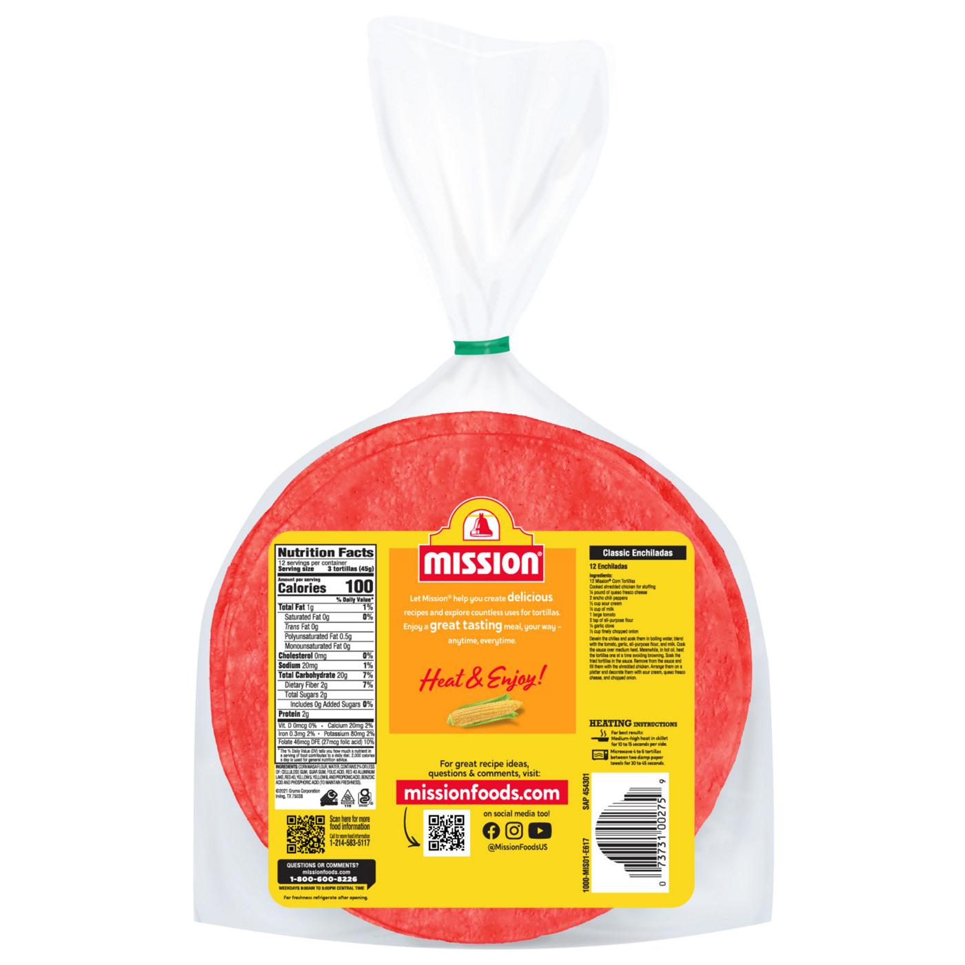 Mission Super Soft Red Corn Tortillas 36 Count; image 4 of 5