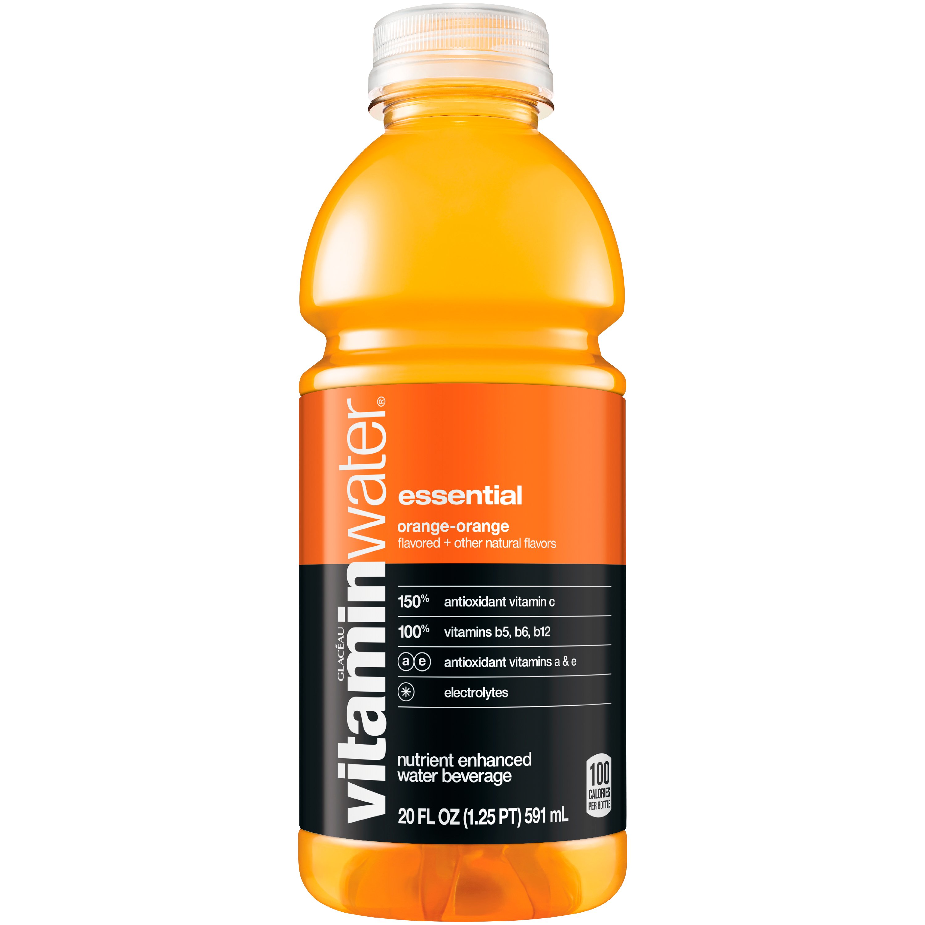 Glaceau Vitaminwater Orange-Orange Water Beverage - Shop Sports ...