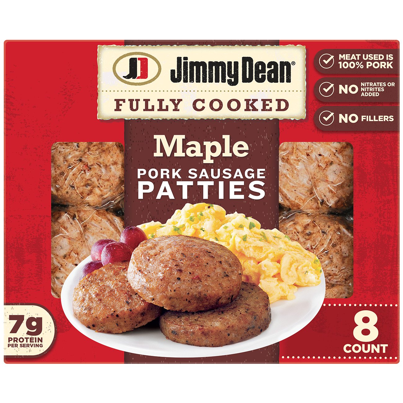 Jimmy Dean Fully Cooked Pork Breakfast Sausage Patties Maple Shop