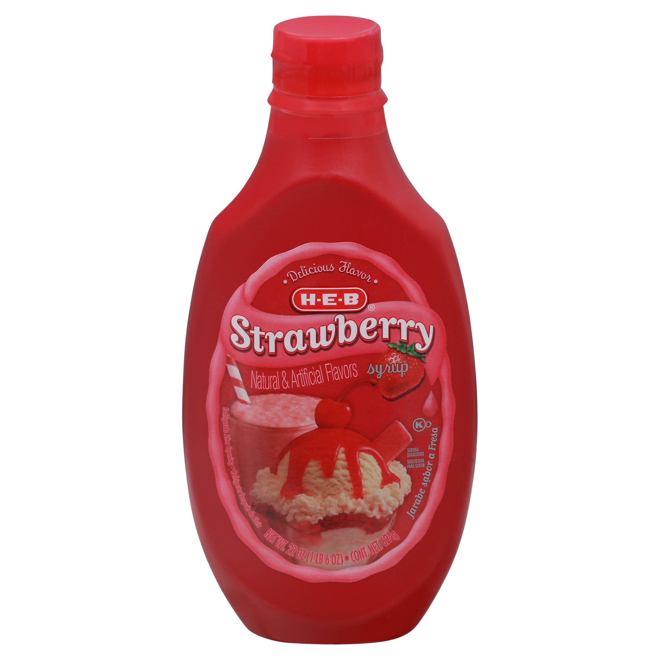 H-E-B Strawberry Syrup - Shop Ice Cream & Treats At H-E-B