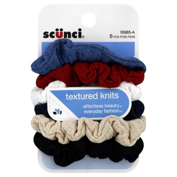 Scunci Textured Knits Assorted Scrunchies - Shop at H-E-B