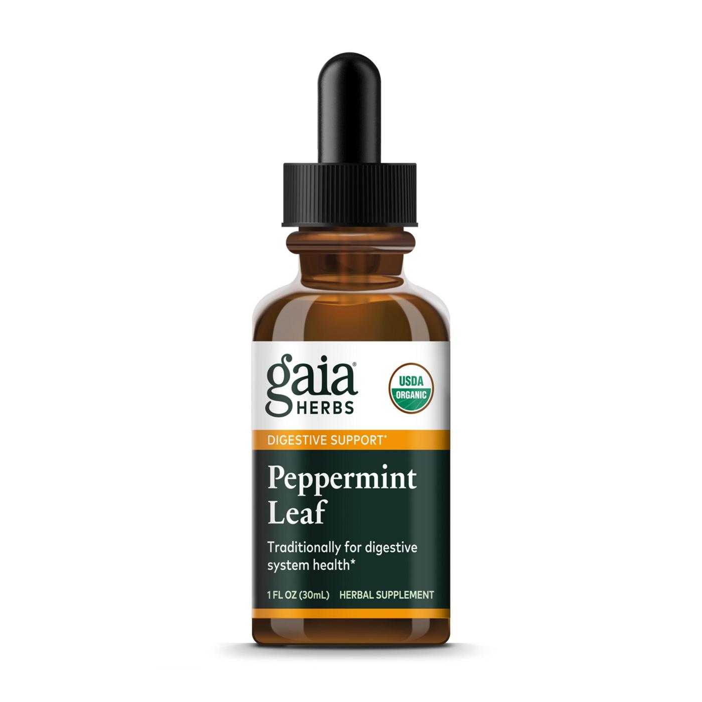 Gaia Herbs Peppermint Leaf Certified Organic Extract; image 1 of 2